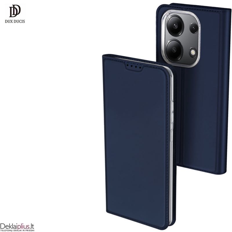 Dux Ducis Skin Pro dirbtinės odos dėklas - mėlynas (Xiaomi Redmi Note 13 4G) Dux Ducis Skin Pro dirbtinės odos dėklas - mėlynas (Xiaomi Redmi Note 13 4G)